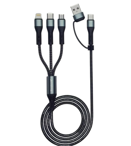 FERRO RE-11 Reshurk 6in1 Type-C & Micro & Lightning Hızlı Şarj ve Data Kablosu 120cm ürün görseli 1