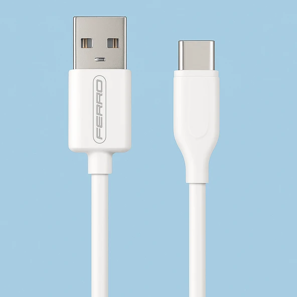 FERRO FC-14 Usb & Type-C Hızlı Şarj ve Data Kablosu 3.0 Amper ürün görseli 1