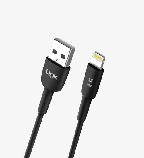 LinkTech K601 Soft & Fast 1m 3A Lightning USB Şarj Kablosu ürün görseli 1