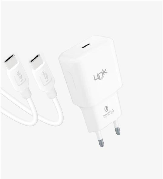 LinkTech T455e Strong ECO Çevre Dostu 20W Type-C Type-C Kablolu Şarj Aleti ürün görseli 1