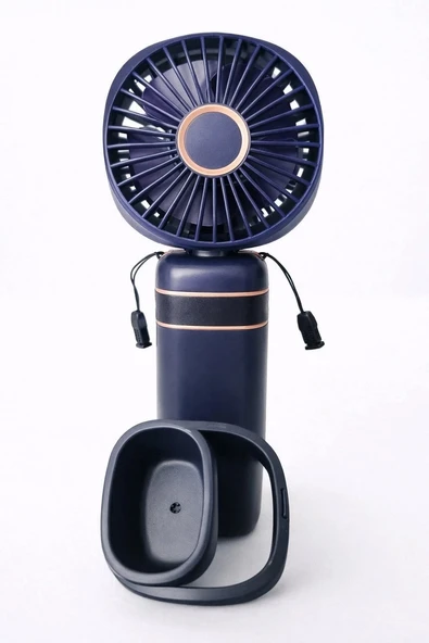 Taşınabilir Mini Fan – Şarjlı, Sessiz ve Güçlü Serinletici Fan (MAVİ) (S21) ürün görseli 1