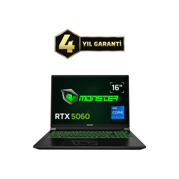 Tulpar T6 V3.3.4 Intel Core i7 13700HX 16 GB RAM 1 TB SSD 8 GB RTX 5060 FreeDOS 16" FHD+ 165 Hz Oyun Bilgisayarı ürün görseli 1