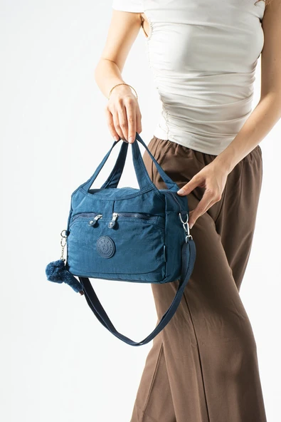 Ultra hafif, çok bölmeli Kol, Omuz El çantası  (spor, seyahat, gündelik) Lacivert Model: 571-6Z ürün görseli 1