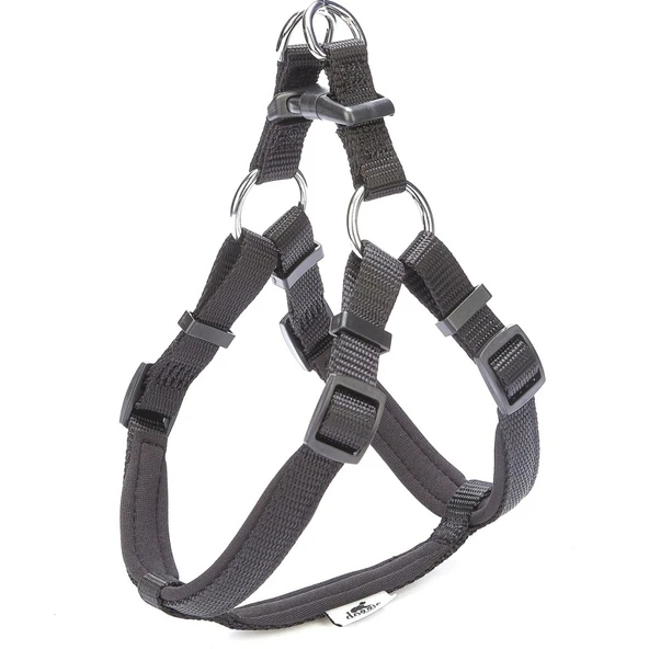 Doggie Konforlu Dokumadan El Yapımı Ronin Model Köpek Göğüs Tasması S-1,5x40-45cm - Black ürün görseli 1