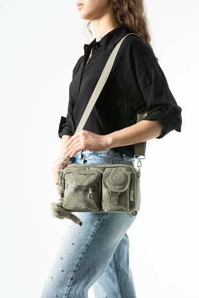 Çok fonksiyonel, Omuz, Göğüs ve bel çantası Vizon (Model: 571-6V) ürün görseli 1