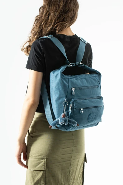 Çok fonksiyonel, Sırt ve Omuz, çantası, ultra hafif , su itici kumaş (Gündelik, spor, seyahat) Mavi Model: 571-5R ürün görseli 1