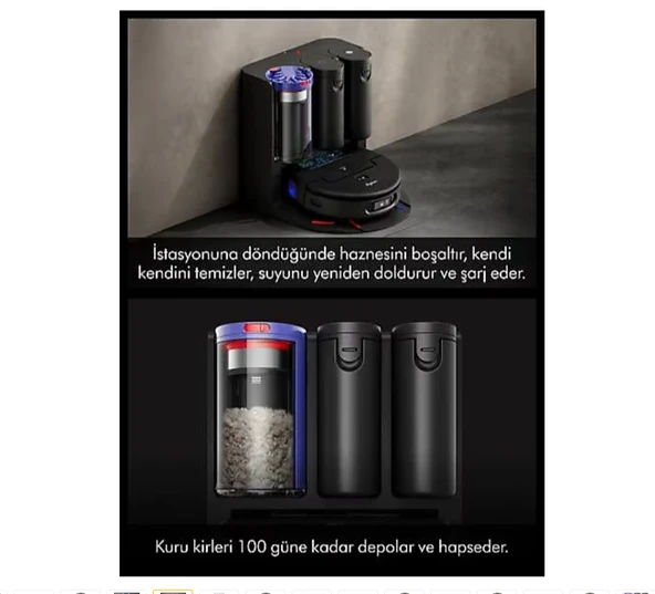 Dyson Spot+Scrub Ai Çöp İstasyonlu Akıllı Robot Süpürge ürün görseli 1