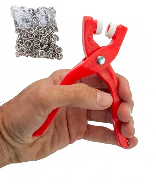 Yuvarlak Halkalı Kuş Gözü Pensesi 9.5 Mm - Bebek Elbise Çıtçıt Montaj Seti 100lü ürün görseli 1