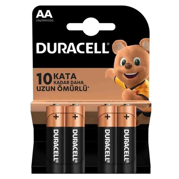 Duracell Lr6 Aa Alkalin Kalem Pil 4'lü Paket ürün görseli 1