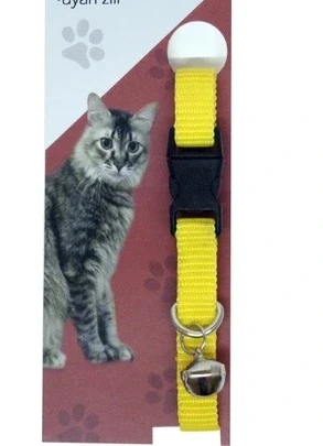 Elastik Ayarlanabilir Çıngıraklı Kedi Tasması ürün görseli 1