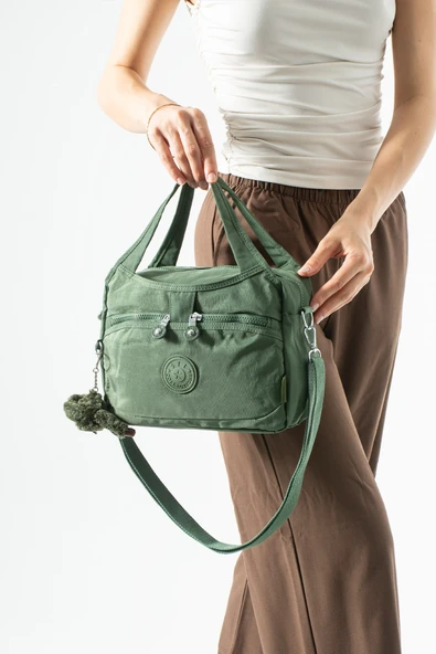 Ultra hafif, çok bölmeli Kol, Omuz El çantası  (spor, seyahat, gündelik) Yeşil Model: 571-6Z ürün görseli 1