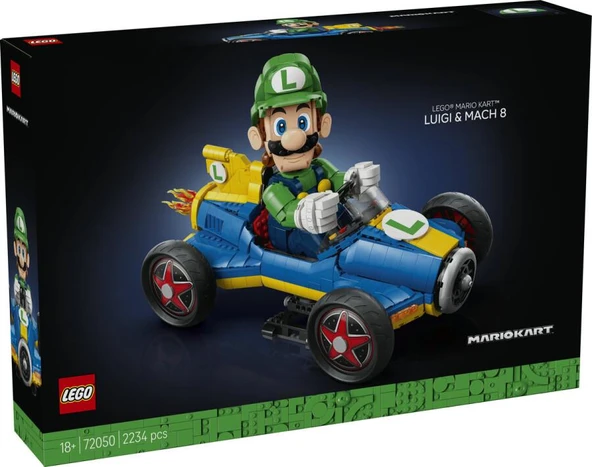 LEGO Super Mario 72050 Mario Kart – Luigi and Mach 8 ürün görseli 1