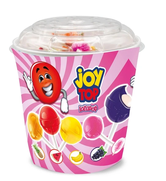 Joytop Lolipop Sert Şeker Dolgulu Karışık Kova 11grx100 Adet ürün görseli 1
