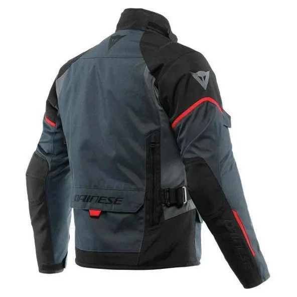 DAINESE TEMPEST 3 D-DRY BLACK BLACK LAVA RED - Resim 2
