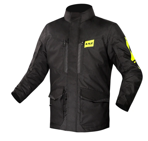 LS2 METROPOLIS EVO SİYAH-NEON SARI MONT ürün görseli 1