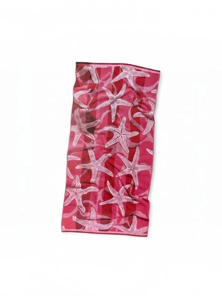 Özdilek Nice Pink Stars Plaj Havlusu 70x150 cm %100 Pamuk Yumuşak ve Emici ürün görseli 1