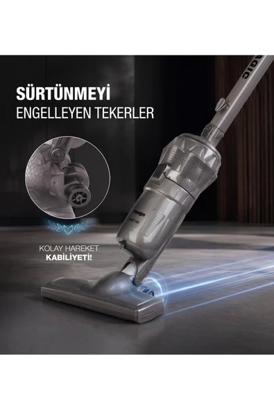 Fantom Magic P 3000 Toz Torbasız Dikey Süpürge Antrasit - Resim 9