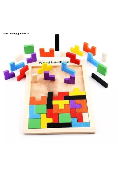 Ahşap Tetris Eğitici Bultak Yapboz Oyuncak ürün görseli 1
