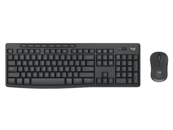 Logitech MK370Logitech MK370 Wireless Kablosuz Kurumsal Klavye ve Mouse Seti - Siyah (920-012074) ürün görseli 1