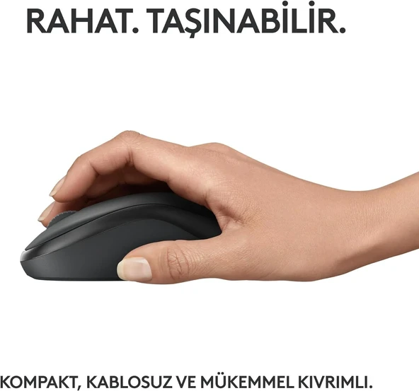 Logitech M240 Bluetooth Kablosuz Kurumsal Mouse - Siyah (910-007182) - Resim 3