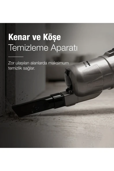 Fantom Magic P 3000 Toz Torbasız Dikey Süpürge Antrasit - Resim 11