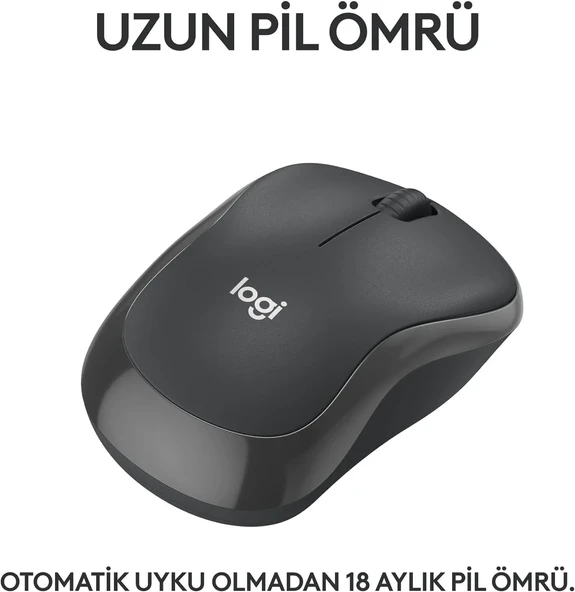 Logitech M240 Bluetooth Kablosuz Kurumsal Mouse - Siyah (910-007182) - Resim 2