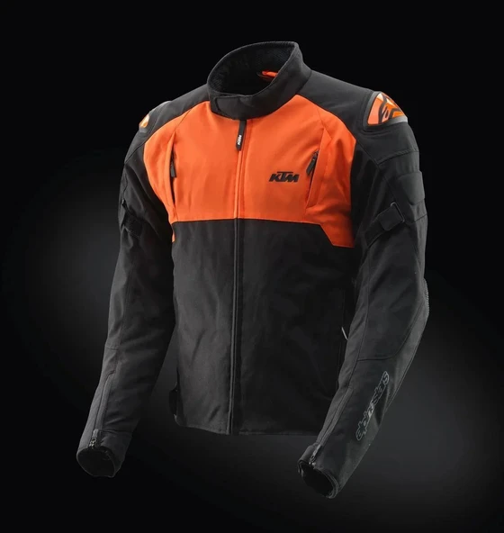 KTM AMPERE WATERPROOF CEKET BLACK ORANGE ürün görseli 1
