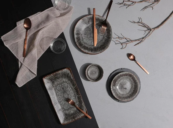 Porland Stoneware Iris 11 Parça 4 Kişilik Kahvaltı Takımı 04SWA000300 ürün görseli 1