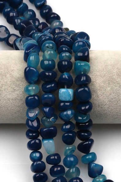 Akik Doğal Taş Dizi 10 x 13 mm Şekilsiz Kesim - DZ-1336 ürün görseli 1