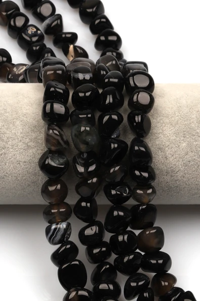Akik Doğal Taş Dizi 10 x 13 mm Şekilsiz Kesim - DZ-1334 ürün görseli 1