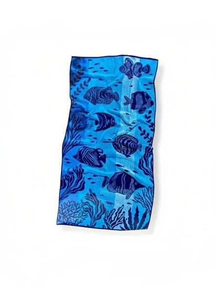 Özdilek Nice Ocean Fish Plaj Havlusu 70x150 cm Yumuşak ve Emici ürün görseli 1