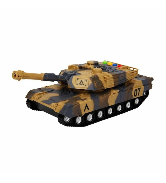 Sesli ve Işıklı Askeri Tank 14 cm ürün görseli 1