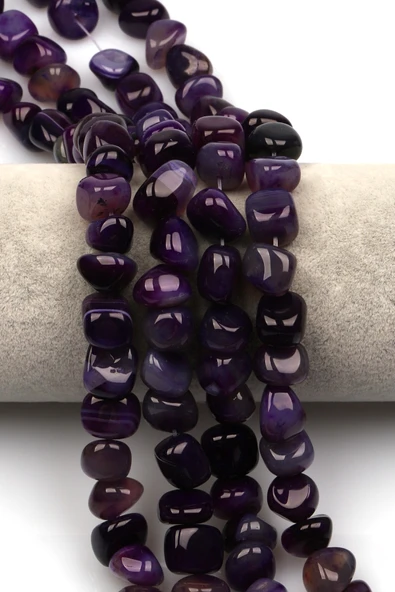 Akik Doğal Taş Dizi 10 x 13 mm Şekilsiz Kesim - DZ-1335 ürün görseli 1