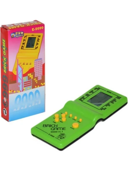 Nostalji Oyuncak El Atarisi Orjinal Tetris Brick Game Yeşil ürün görseli 1