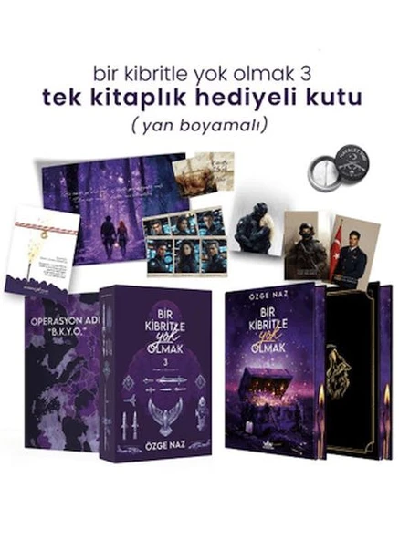 Bir Kibritle Yok Olmak 3 - Hediyeli Yan Boyamalı Kutu ürün görseli 1
