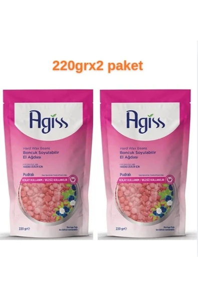 AGISS Soyulabilir İnci El Ağdası Pudralı Hassas Ciltler 220 gr X2 PAKET ürün görseli 1