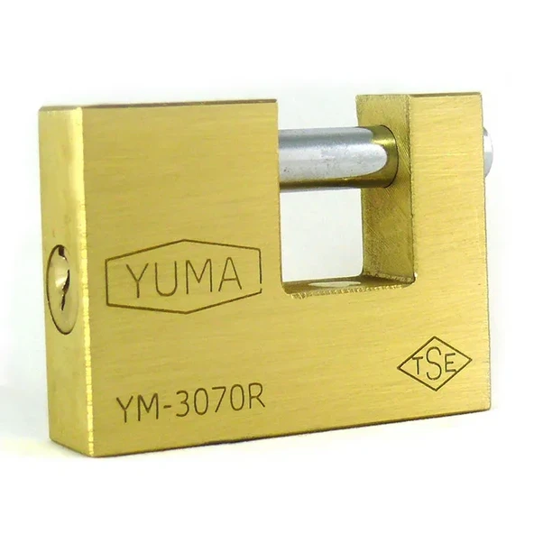 Yuma Kayar Milli Pirinç Asma Kilit 80mm ürün görseli 1
