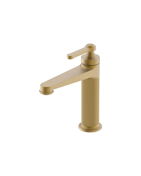 Lidya Lavabo Armatürü Brush Gold ürün görseli 1