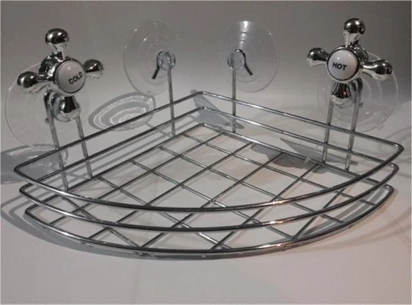 Banyo Organizeri - Çok Amaçlı Köşe Organizer Vantuzlu ürün görseli 1