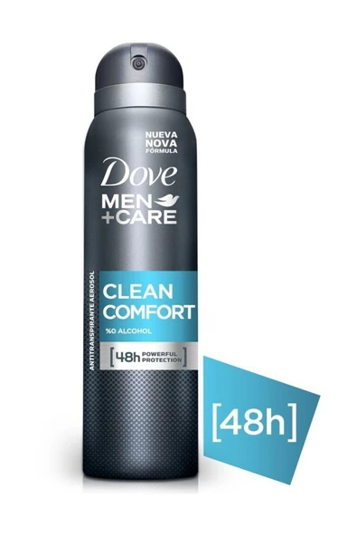 DOVE DEODORANT CLEAN COMFORT MEN 150 ML - Resim 2