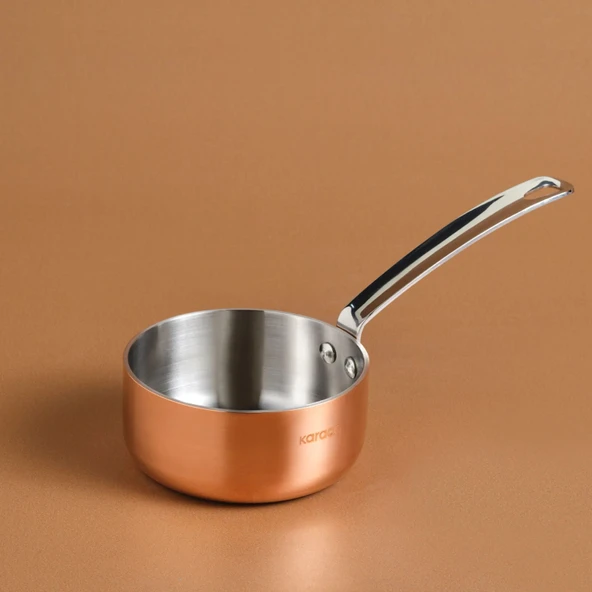 Karaca Powersteel 3Ply 316+ Çelik Mini Sütlük/Sosluk 10 Cm Copper ürün görseli 1