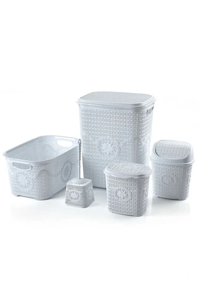 Çeyiz Seti Rattan 5 Parça Örgülü Çeyiz Seti ürün görseli 1