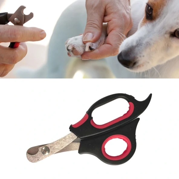 Büyük Boy Evcil Hayvan Köpek Kedi Çelik Uçlu Tırnak Makası Pati Bakım Aleti ürün görseli 1