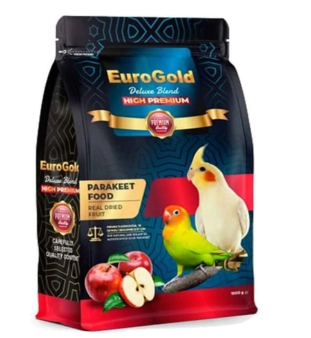EuroGold Deluxe Elmalı Paraket Yemi 1000gr ürün görseli 1