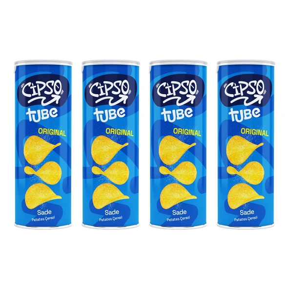 Cipso Tube Sade 160 gr Original Cips x 4 Adet ürün görseli 1