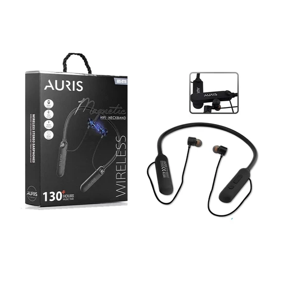 Auris BT19 Boyun Askılı Kulak İçi Kulaklık - 130'e kadar Saat Müzik Dinleme İmaknı ürün görseli 1