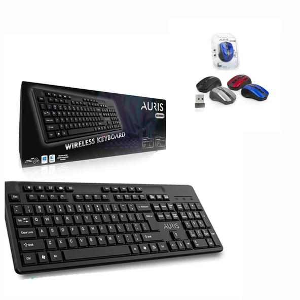 Auris Kablosuz Klavye ve Mouse Seti ürün görseli 1
