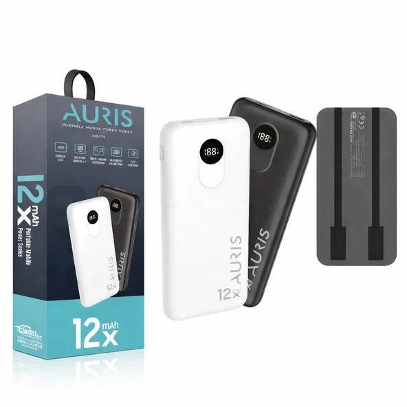 Auris ARS-F39 12.000 mAh Powerbank ürün görseli 1