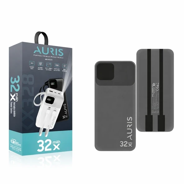 AURIS ARS-KX328 32.000 mAh Powerbank ürün görseli 1
