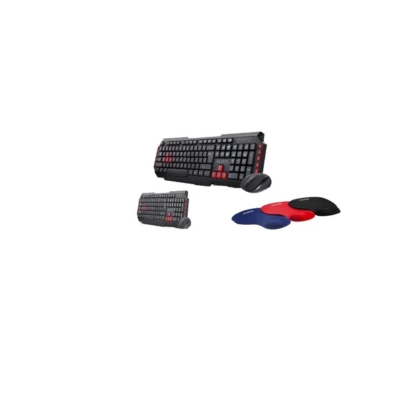 Kablosuz Klavye Mouse Set - Bilek Destekli Mouse Pad ürün görseli 1